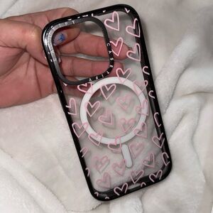 Casetify iPhone 15 pro Hearts case